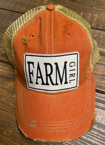Hat - Farm Girl Orange