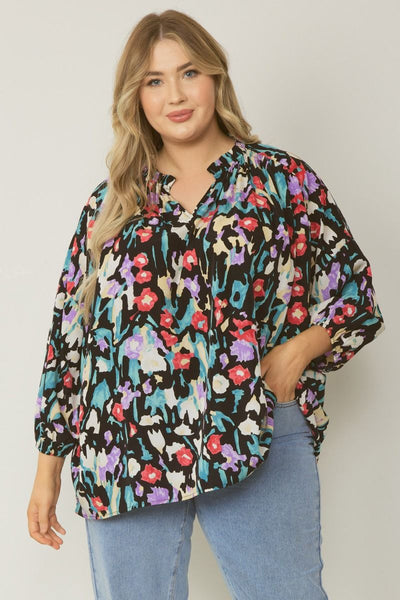 Midnight Floral Top